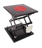 American Educational Black Enamel Laboratory Scissor Jack, Plate Size 8