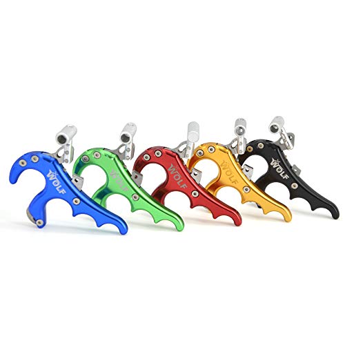 Zshjgjr Archery Compound Bow Release Aid Bow Release Thumb Trigger 4 Fingers For Compound Bow Accessory (Blue) #TOP6