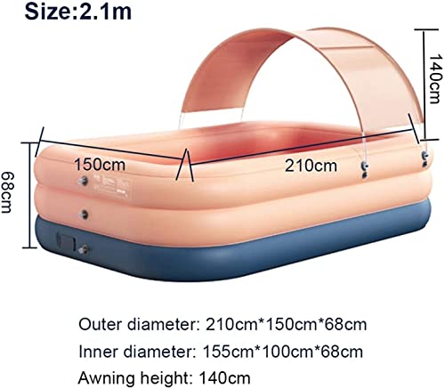 Pools for Gärten Swimmingpools for Gärten drahtlose einschlüssel aufblasbare pool groß mit markise erwachsene kinder… – Bild 6