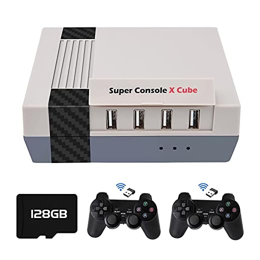 95,000+ Games,Classic Mini Game Console,Super Console X Cube Game Consoles Support 4K HD Output,4 USB Port,Up to 4 Players,LAN/WiFi,2 Gamepads,Best Christmas Gifts for Men(128GB)