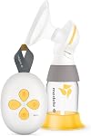 Tire-lait Medela New Solo – tire-lait électrique simple léger et facile à utiliser avec flasques Flex, offrant plus de confort et permettant d'exprimer plus de lait