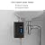 110V 3KW Electric Instant Hot Water Heater, Tankless On-Demand Water Heater with Rem0te Contr0l, 82.4-131? Variable Frequency for Under Sink Kitchen Home Apartment Use (Black, 3000W)