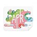 April Month Season Illustration Cleaning Cloth Screen Cleaner 2pcs Suede Fabric
