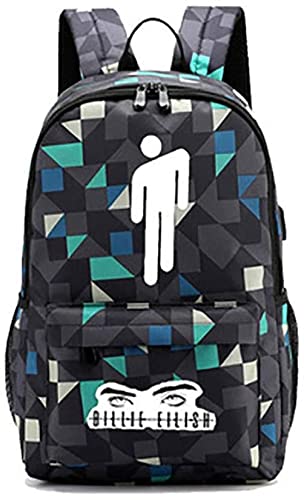 Leuchtender Rucksack Schultasche Unisex wasserdichte Schulbuchtasche Karierter Druck Student Trend Rucksack Tagesrucksack Laptoptasche Schulranzen College-Tasche für Mädchen und Jungen Cover