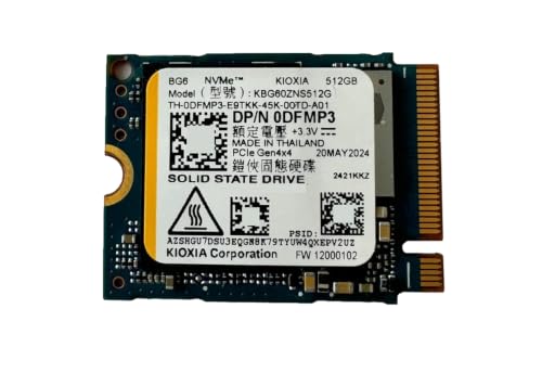 ist computers BG6 512GB M.2 2230 PCIe Gen4x4 NVMe SSD, Internal Solid State Drive for Laptop, Mini PC, Select Tablet & Handheld Gaming Devices, High Speed Performance, KBG60ZNS512G (OEM New)