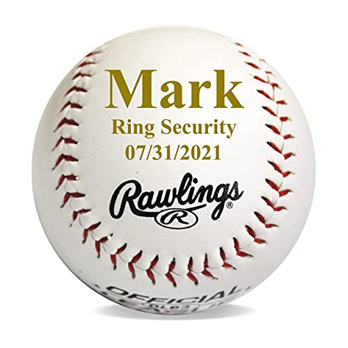 Custom Personalized Baseball For Ring Bearers Groomsmen Coach - Monogrammed And Engraved #TOP4