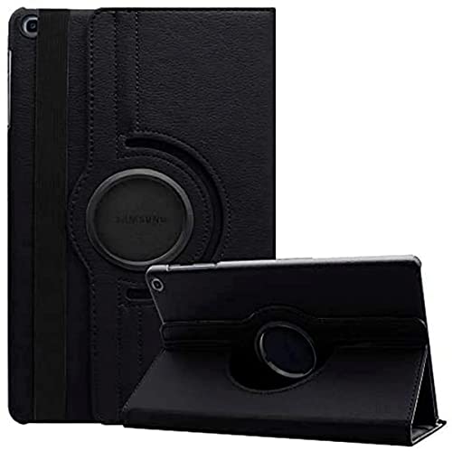 Capa Case Giratória Premium Preta para Tablet Samsung Galaxy Tab A7 10.4 T500 T505 + Película de Vid