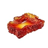 IUBGFTO クリエイティブガラス灰皿 ホームオフィス リビングルーム 葉巻灰皿 大容量 6インチ 喫煙者へのギフト 自宅/アウトドア/自宅用灰皿