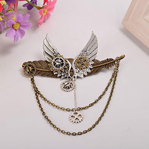 BLESSUME Unisex Steampunk Brooch Lapel Pin (U) - Thumbnail 4
