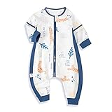 ❤【Saco de dormir suave para bebé】100% algodón, muy suave y transpirable (lavable a máquina). 0.5 Tog mantiene al bebé caliente sin calentarse demasiado, perfecto para el verano /24-30 ℃.