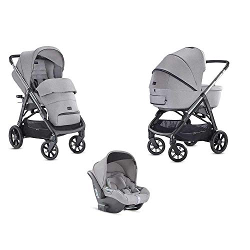 Passeggino Trio Telaio e System Quattro Aptica Silk Grey Inglesina Passeggino Trio Telaio e System Quattro Aptica Silk Grey Inglesina