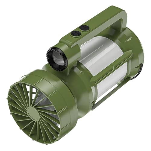Lumières solaires de camping avec ventilateur et 4 modes pour tente