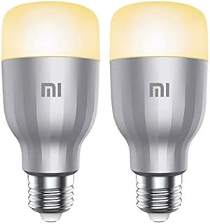 Xiaomi Mi LED Wi-Fi Enabled Smart Bulb E27 White & Colour, 10 W - 2 Pack