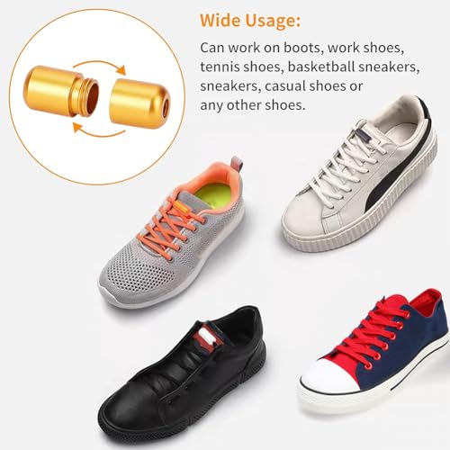 Ph Pandahall WH-FIND-PH0002-96-US24 15 Colors No Tie Shoelace Buckle 30Pcs Tieless Buckle Lock Metal Turnbuckle Connector Aluminum Jewelry Clasps thumb #4