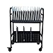 Workington 32-Device Mobile Open School Charging Cart Station for Ipads, Chromebooks, Tablets and Laptops Computer with Power Strip Included, Assembly Required, 1006 Black