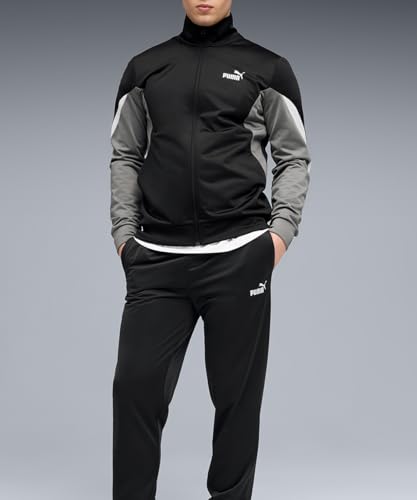 PUMA Herren Essentials Block Trainingsanzug S, Black – Ansicht 5