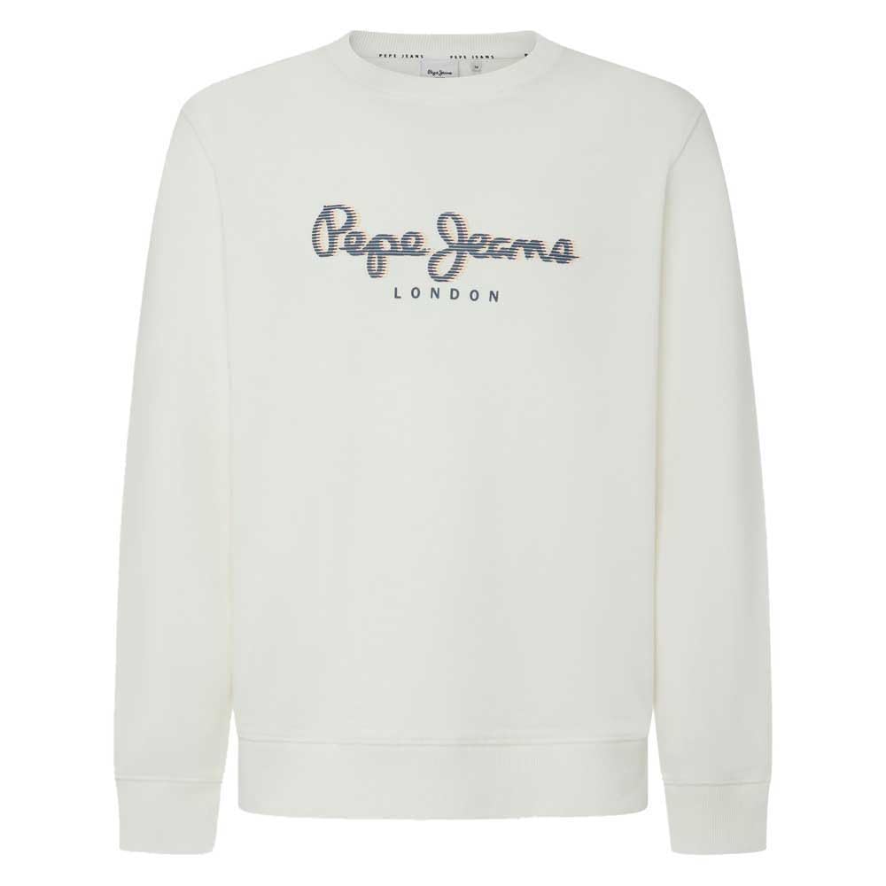 Pepe Jeans Saul Crew, Sudadera Hombre, White (Off White),