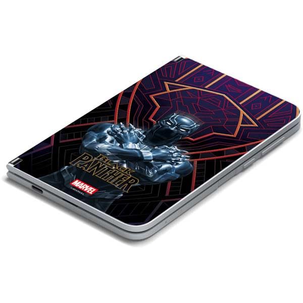 Skinit Decal Tablet Skin Compatible with Surface Duo - Officially Licensed Marvel Black Panther Wakanda Salute Design