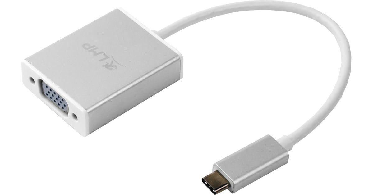 LMP USBC-VGA-S – USB-C/3.1 to VGA Adapter Made of Aluminium, Silver