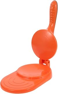 Handheld Dumpling Maker Dough Pressing Tool with Handle PP Orange