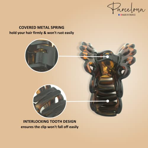 Pinza Parcelona French Plume pequeña 2 pulgadas miniatura 3