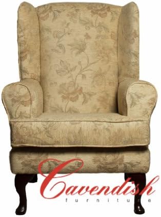 LUXURY ORTHOPEDIC HIGH SEAT CHAIR in CREAM FLORAL FABRIC 21" Seat Height