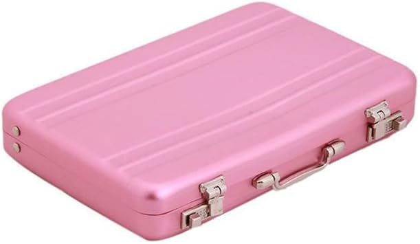 Mini Briefcase Name Card Holder Case Suitcase Shape Business Card Box Luggage