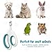 FEOHNS Cat Nail Clipper, Durable Stainless Steel Cat Nail Trimmer with Sharp Blade and Anti-Slip Handle, Professional Small Animal Claw Clippers for Cats Kittens Dogs Rabbits Guinea Pigs