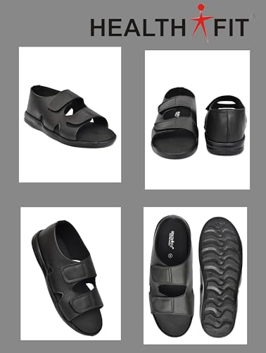 Image of HEALTH FIT Men's Diabetic & Orthopedic With Extra Soft Comfortable Sandal