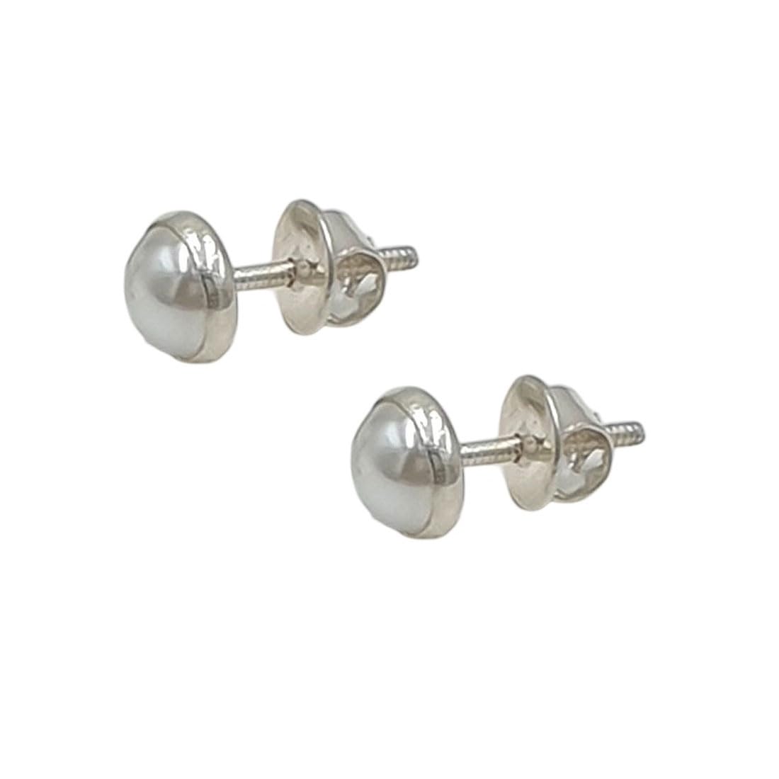 Sahiba Gems 925 Sterling Silver Pearl Earrings/Stud Earrings/Tops For Women/Girls/Kids ~ (B0D56QY4LF) Amazon Price History, Amazon Price Tracker