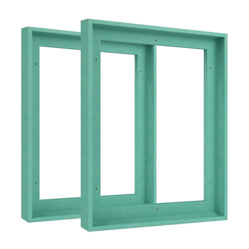 FOLKOR 9x12 Canvas Frame for Wall Art Prints,2 Pack 0.9" Deep,Light Green