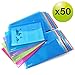 Produktbild Rapesco 1495 Dokumentenmappe mti Druckknopf A4 (Verschiedene Farben) Dokumententasche 50 Stück