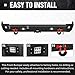 YZONA Front & Rear Bumper Compatible with 1999-2004 Land Rover Discovery 2 Rock Crawler Bumper with Winch Plate, 2