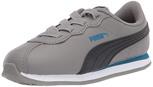 Image of PUMA unisex child Turin Sneaker, Ultra Gray-puma Black, 3 Little Kid US