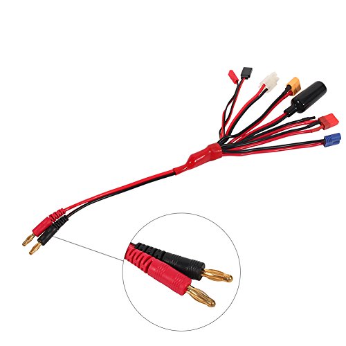 8 in 1 Lipo Akku Ladekabel, Multi-Stecker Set Kit, Ladeadapter für Universal Anwendungen, DIY Blanker Draht Set, T-Dean, XT60, EC3, Futaba, JST Stecker, für RC, Drohnen, Elektrowerkzeuge – Bild 3