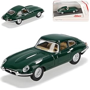 Schuco Jaguar E-Type Coupe Grün Modellauto 1/64