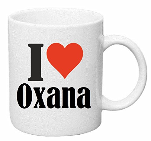 Tasse de Café Tasse à Thé … Coffee Mug I Love Oxana Hauteur 9 cm de Diamètre 8 cm Volume 330 ml Le pour leur Partenaire - Collègue - Amis