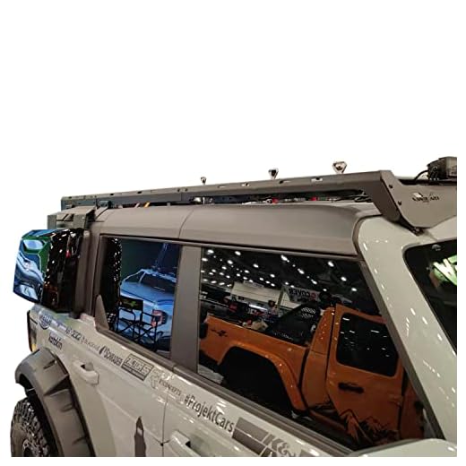 Vanguard Craftsmen Roof Rack with Side-Mounted Gear Carrier VGRR-2440-2442BK Compatible with 2021+ Ford Bronco