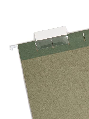 Smead Hanging File Folder With Tab, 1/5-Cut Adjustable Tab, Legal Size, Standard Green, 25 Per Box (64155) #TOP1