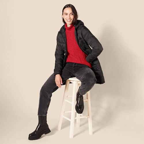 Image of Amazon Essentials Women's Long Sleeve Fisherman Cable Knit Turtleneck Sweater (Available in Plus Size)