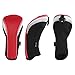 Andux Golf Hybrid Club Head Covers with Dial No. Tag Pack of 3 (All The Same Size) Black/red