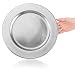 com-four® 4x Platzteller gebürstet - wiederverwendbare Unterteller als Tischdekoration - edle Dekoteller für Hochzeit, Familienfeier oder Weihnachten - Charger Ø 33 cm - Servierplatten