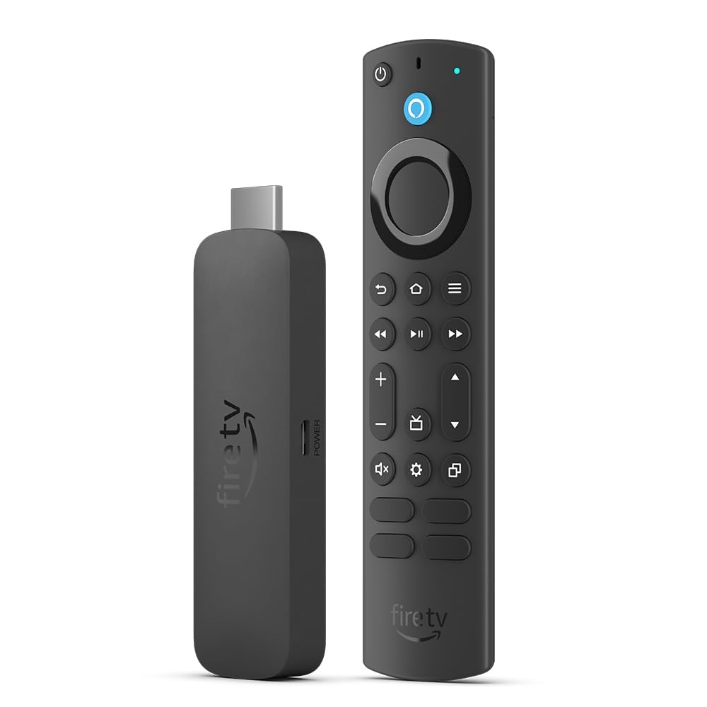 Zertifiziert und generalüberholt Amazon Fire TV Stick 4K Max, unterstützt Streaming über Wi-Fi 6E, Ambient-TV.
