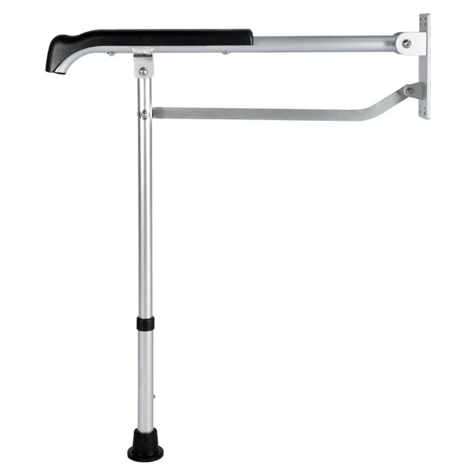 Padgcnor Single Pcs Folding Bathroom Toilet Grab Rail Folding Toilet Handrail Barrier-Free Railing Elderly Disabled Stable Assist Safety Handle Bathroom Bar