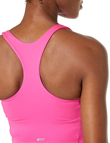 Amazon Essentials Women's Active Sculpt High Neck Racer Back Sports Bra Tank (Available In Plus Size), Neon Pink, Small #TOP2