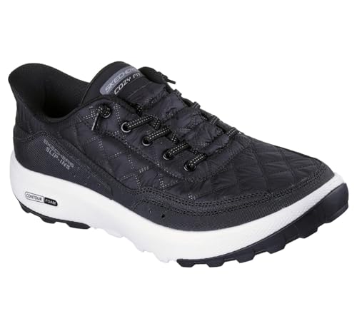 Skechers Uomo Slip-Ins Relaxed Fit: Urban Explore - Cozy Fit Sneaker In Nero/Bianco, Taglia 41.5, Lavabile In Lavatrice
