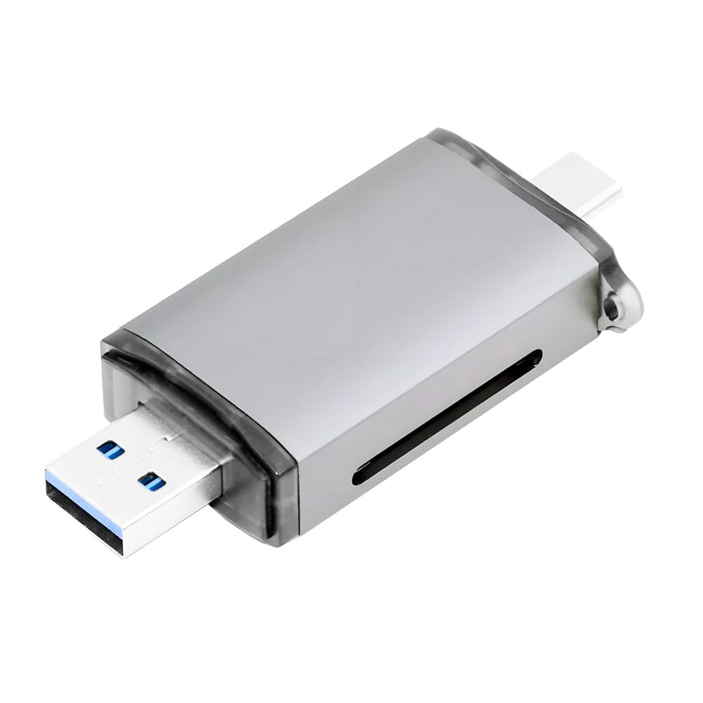 Xiwai USB Type-A Type-C Port USB 3.0 to UHS-III UHS-II SD4.0 TF Micro-SD Card Writer Reader for Camera & Laptop & Tablet & Phone & Camera-image-0
