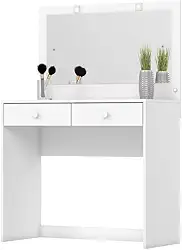 Penteadeira Camarim com Espelho LED 2 Gavetas Gardênia