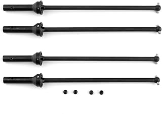 Drive Shaft Set Harden #45 Steel Driveshaft Front and Rear for Arrma Kraton 6S Outcast 6S Notorious 6S Fireteam 4X4 BLX Upgrade Parts (Black)