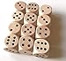 Produktbild Spieltz Standard Würfel aus Holz für Brettspiele, 16 mm, produziert in Deutschland / Made in Germany (12 Würfel, Natur mit schwarzen Augen)
